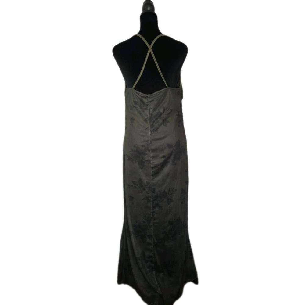 Romwe NWT Dress Fairycore Whims goth Green Black Mesh Cami Slip Small XL - Picture 5 of 8